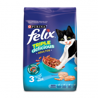 Comida Para Gato Felix Triple Delicious Mar